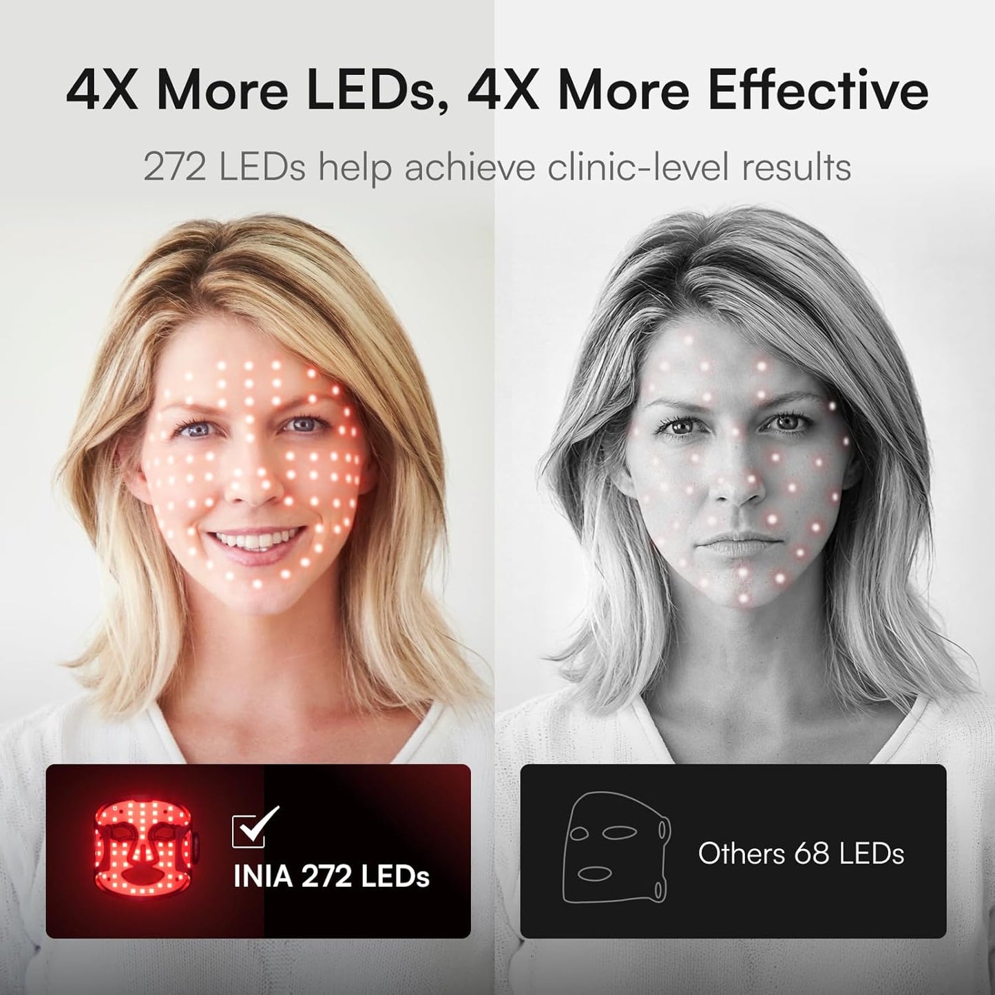 VivaLumin INIA Red Light Therapy LED Face Mask